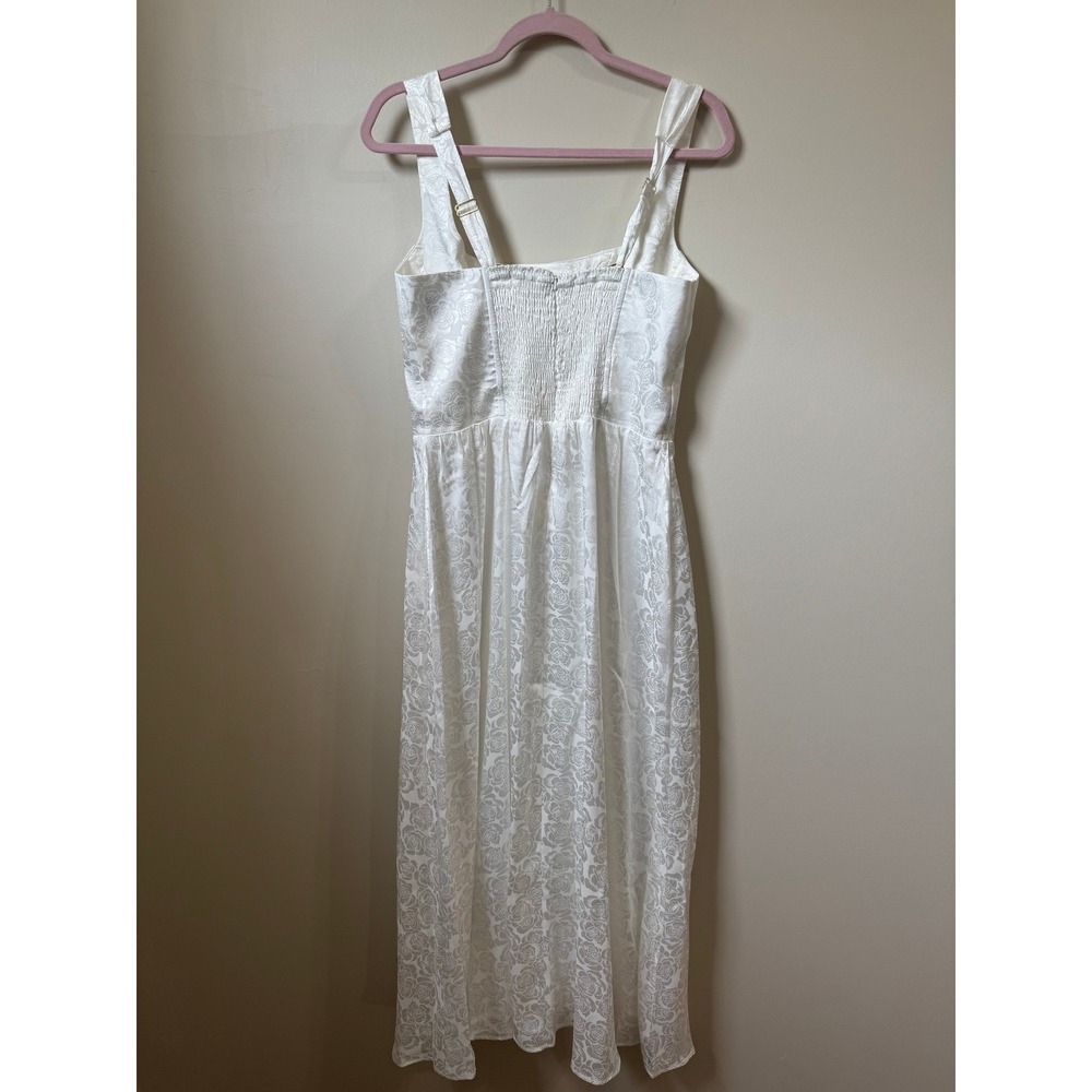 Show Me Your Mumu Midi Dress Square Neck Smocked Back Bridal Summer - Picture 8 of 10